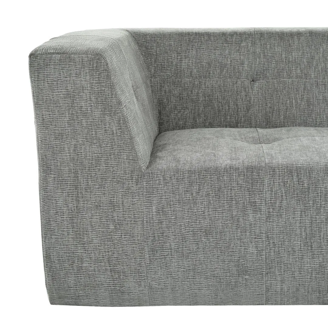 112.2*74" Modular Living Room Sofa Set, Modern Minimalist Upholstered Sofa Bed, 2 Piece Combination, L-Shaped, Light Gray