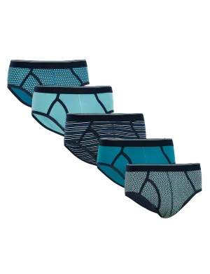 5pk Cotton Stretch Cool and Fresh Briefs