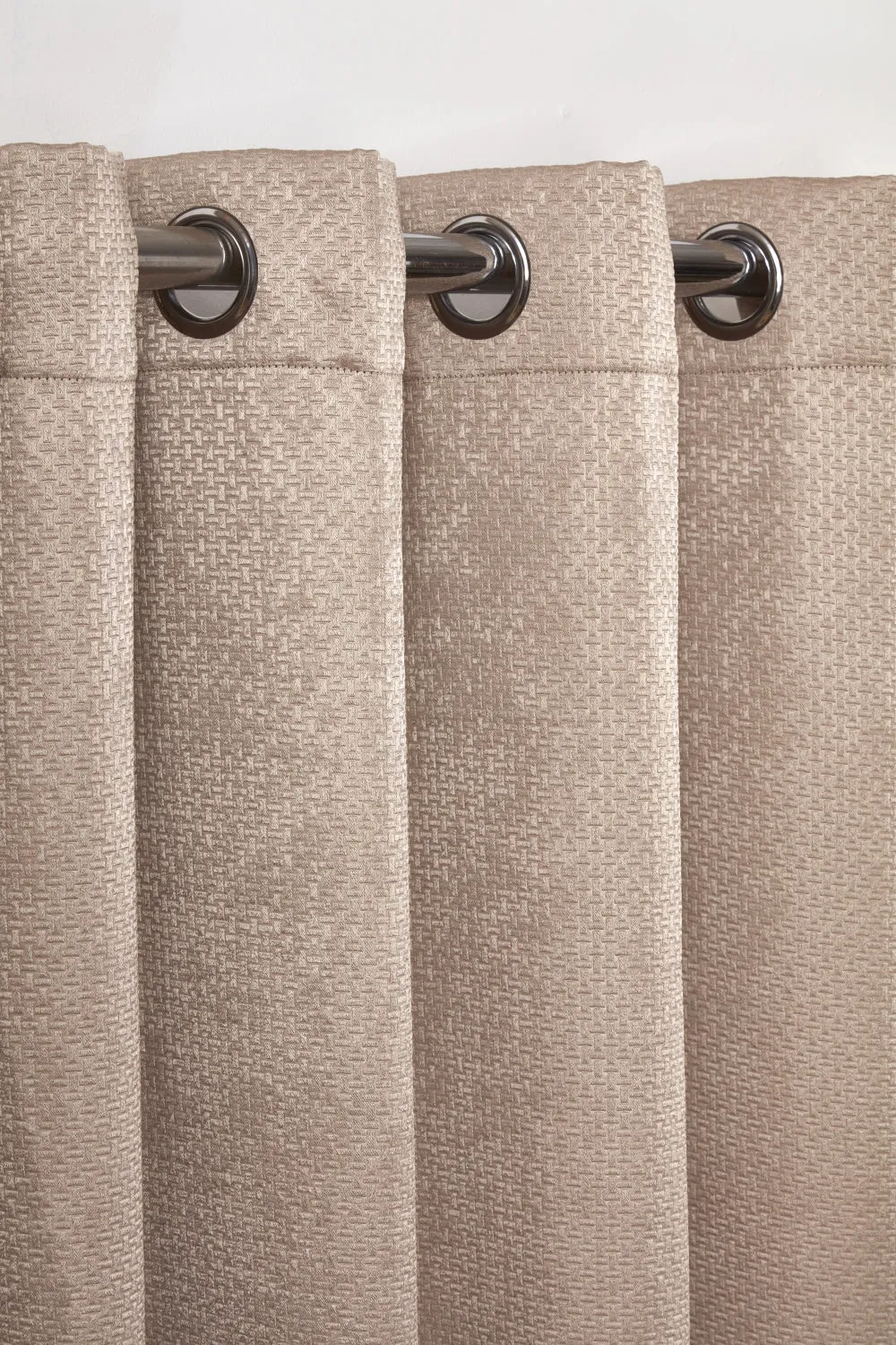 Ambiance Embossed Thermal Curtain - Taupe