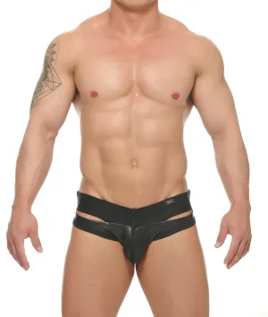 Braun Brief - Black or Silver PVC