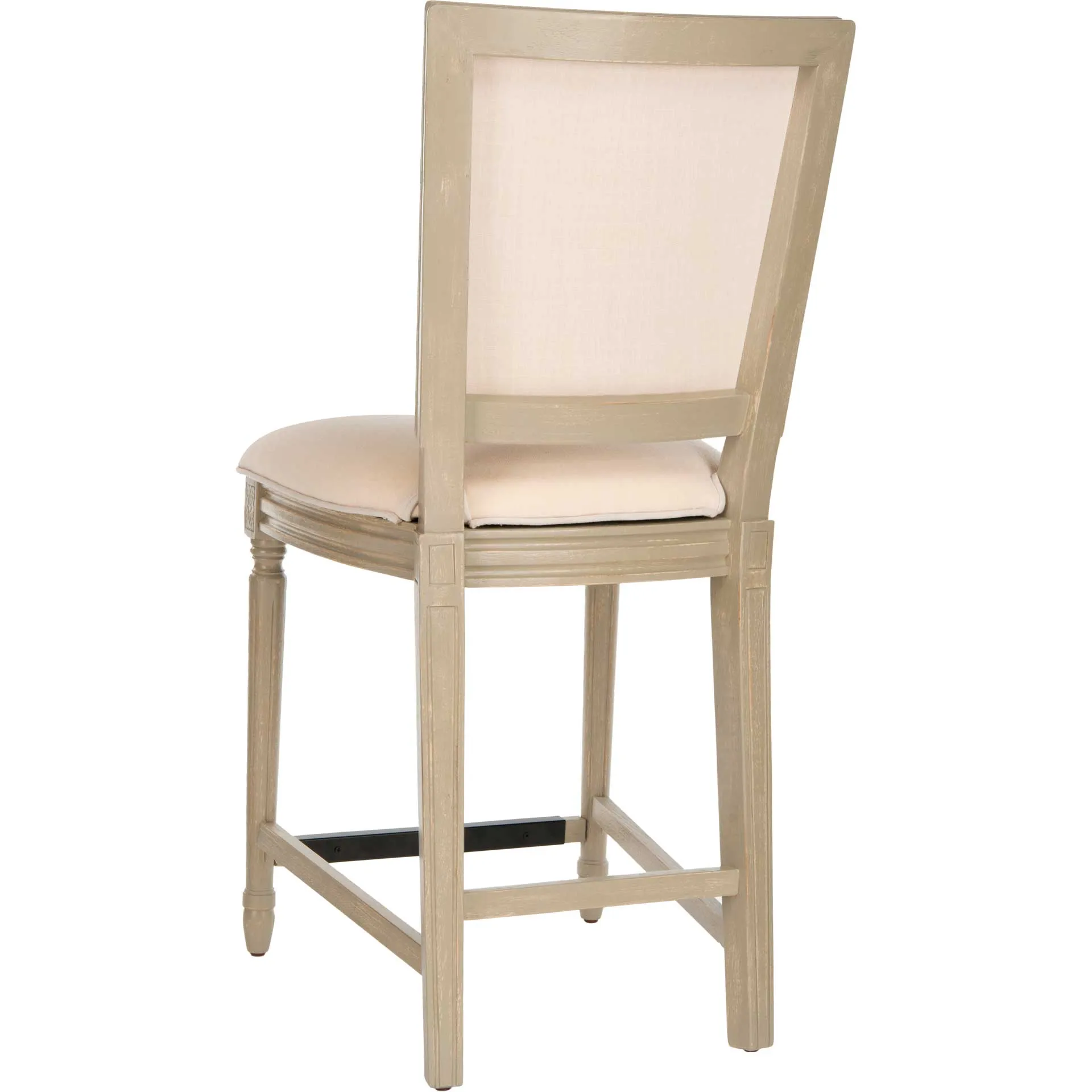 Burst Rectangle Bar Stool Light Beige/Rustic Gray (Set of 2)