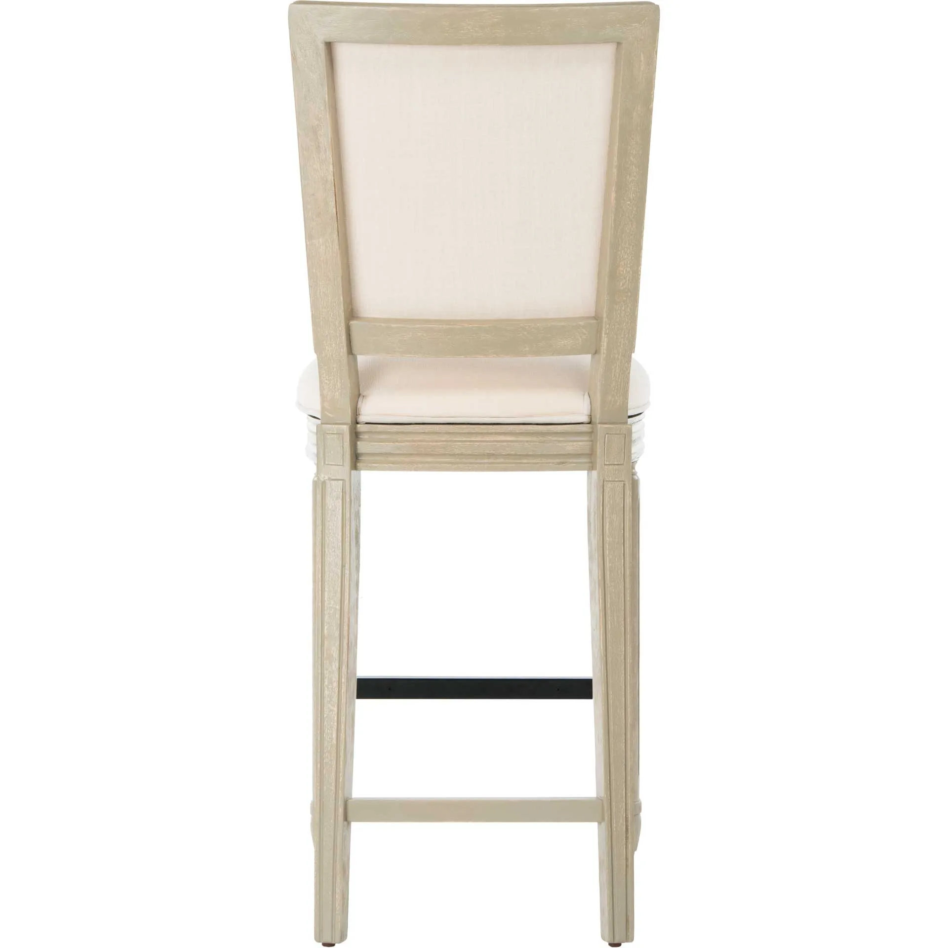 Burst Rectangle Bar Stool Light Beige/Rustic Gray (Set of 2)