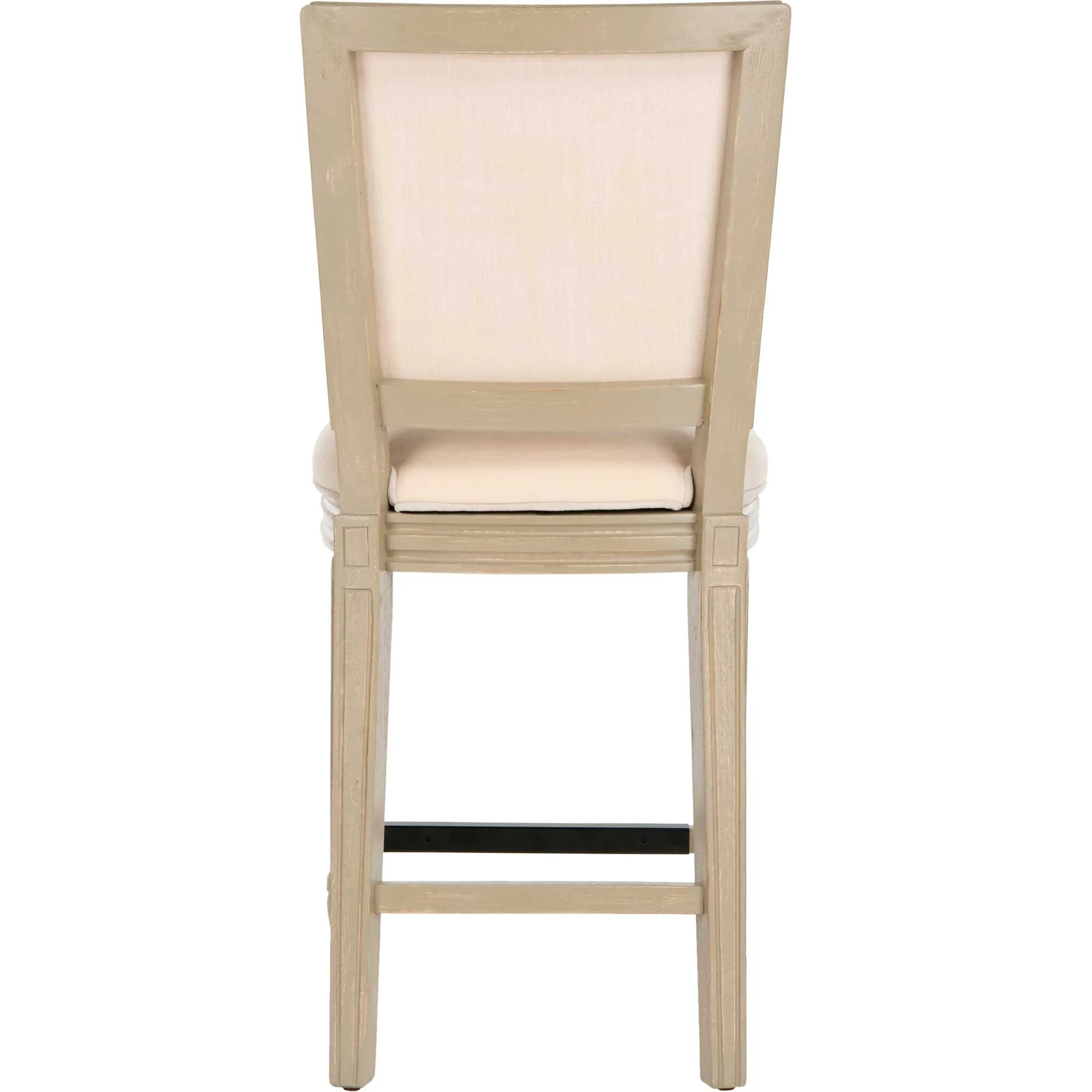 Burst Rectangle Bar Stool Light Beige/Rustic Gray (Set of 2)