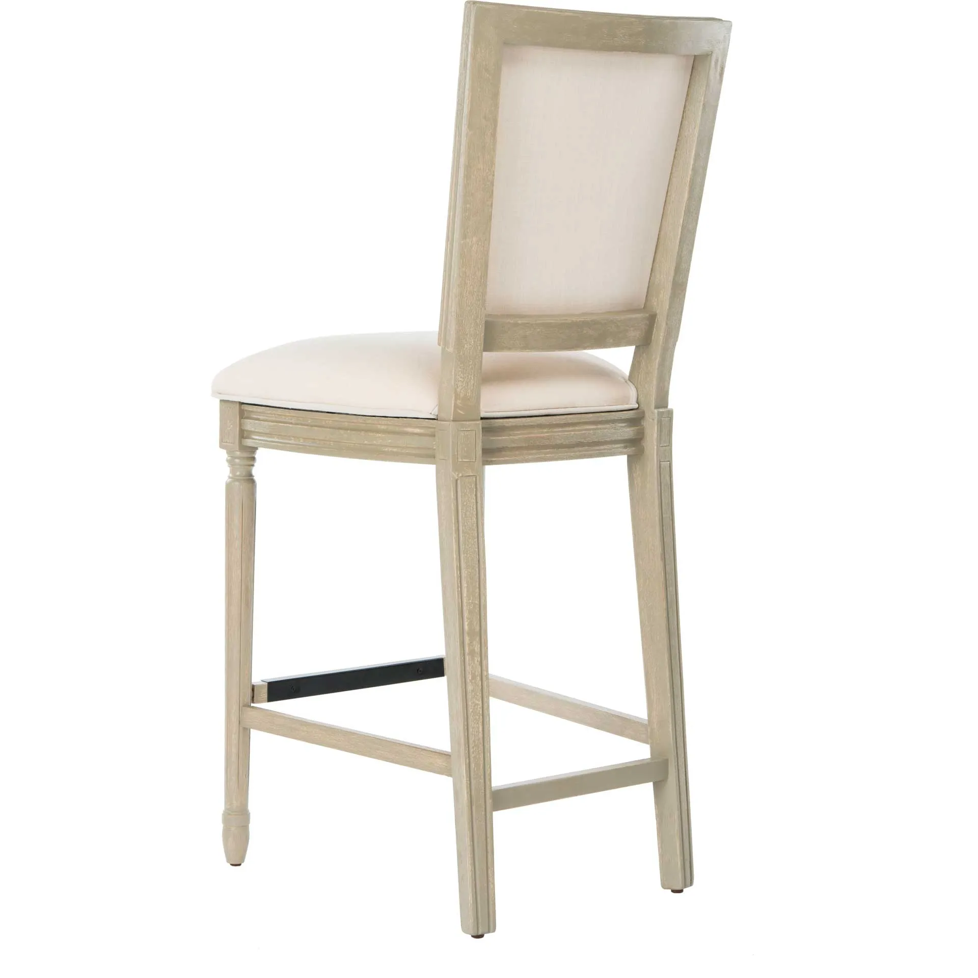 Burst Rectangle Bar Stool Light Beige/Rustic Gray (Set of 2)