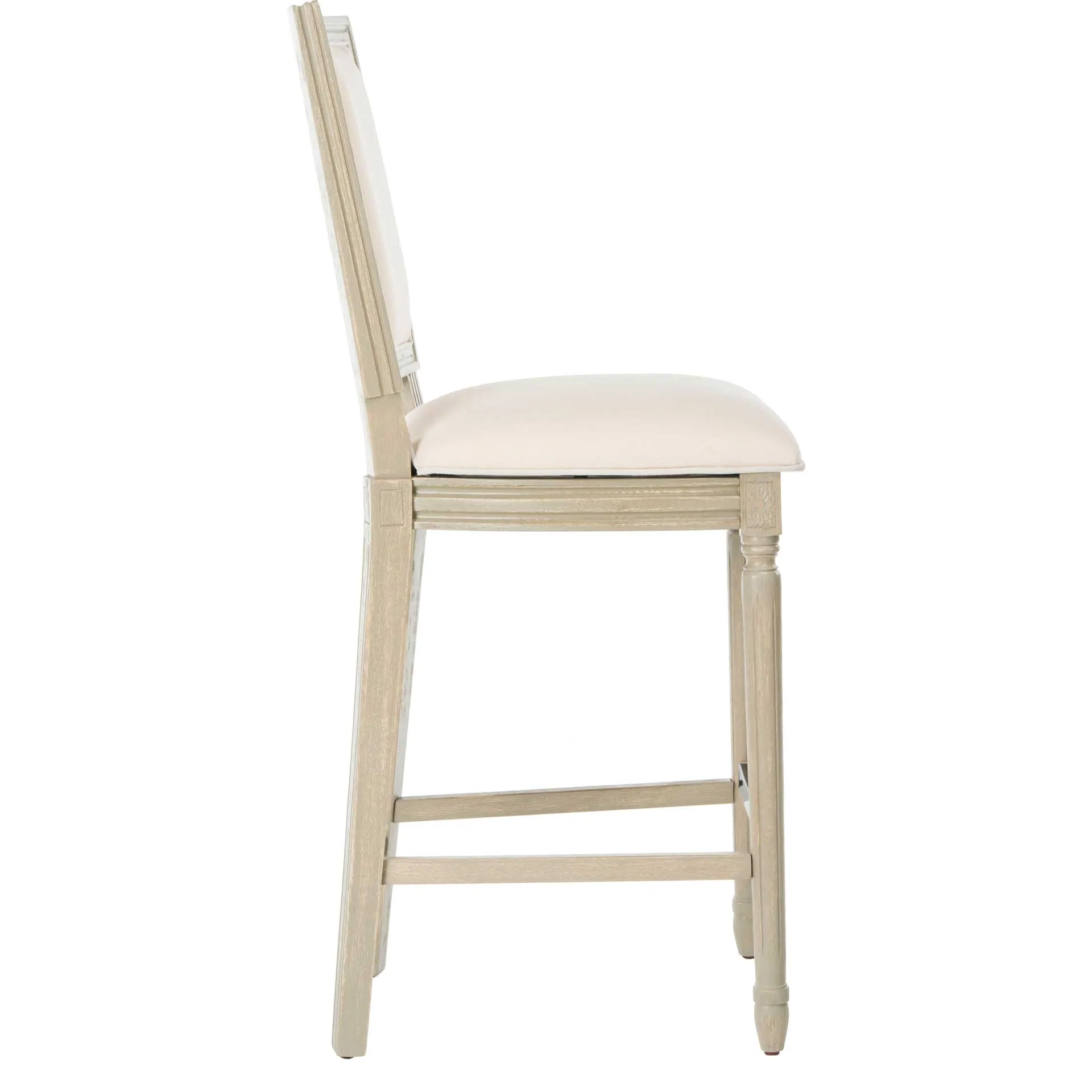 Burst Rectangle Bar Stool Light Beige/Rustic Gray (Set of 2)