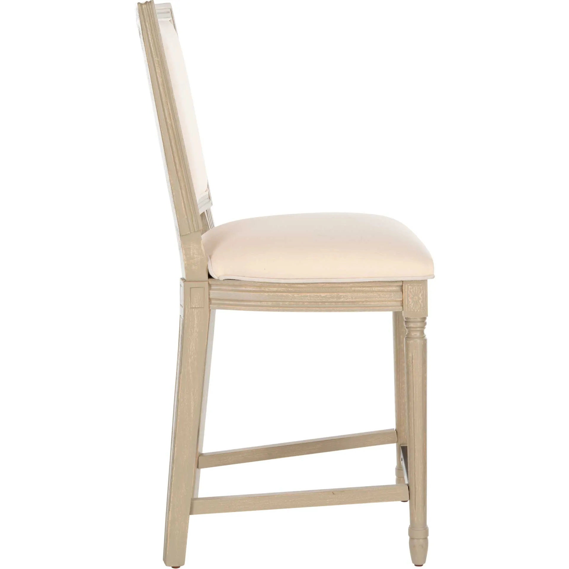 Burst Rectangle Bar Stool Light Beige/Rustic Gray (Set of 2)
