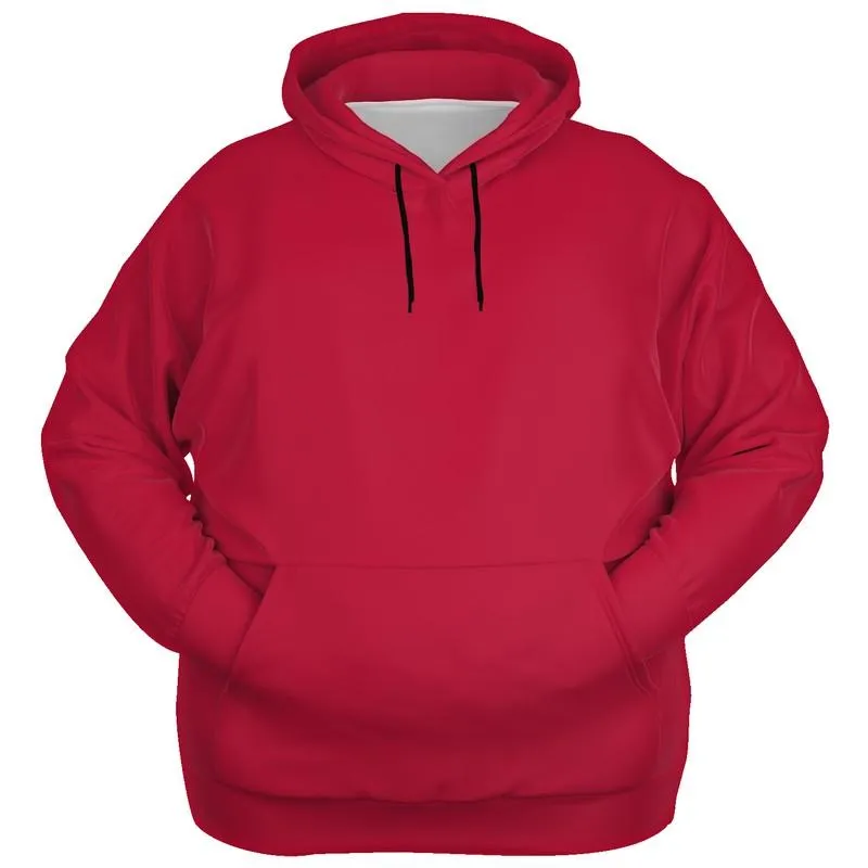 Cardinal Red Hoodie | Unisex | with PLUS sizes | C0M100Y75K30