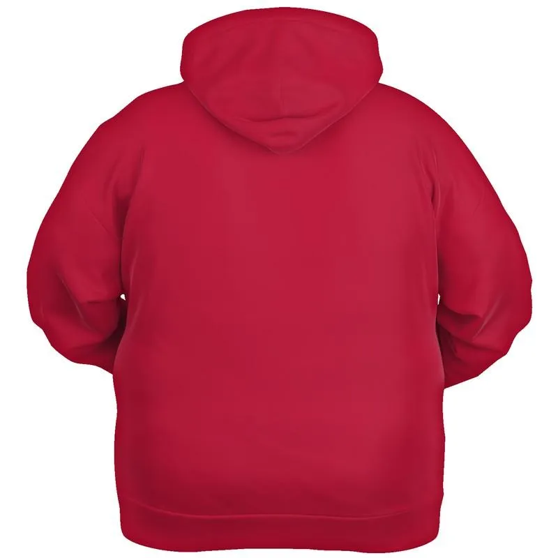 Cardinal Red Hoodie | Unisex | with PLUS sizes | C0M100Y75K30