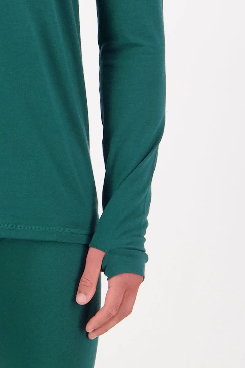 Cascade Merino Flex 200 1/4 Zip Evergreen