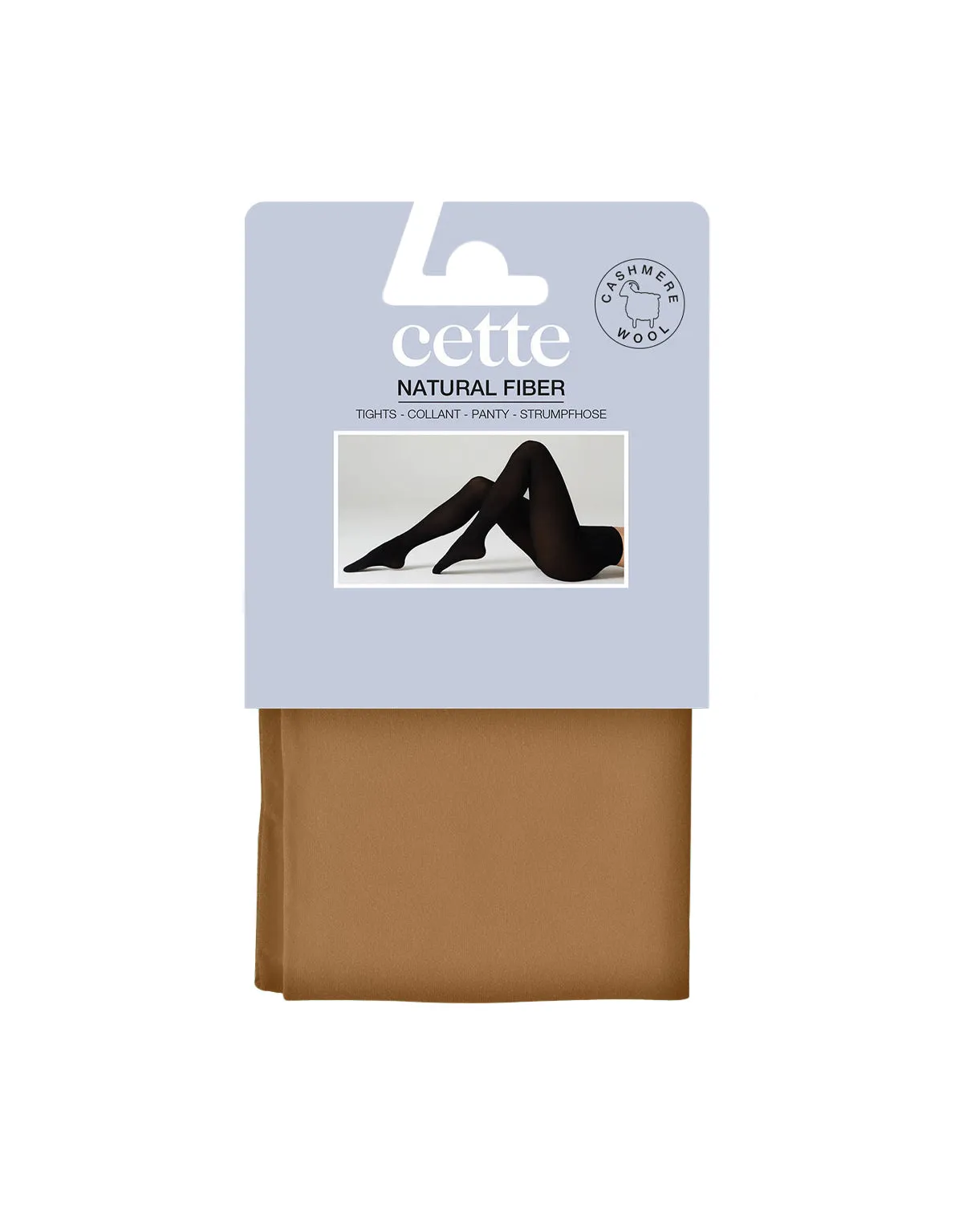Cashmere Blend 150 DEN tights in Wood Smoke - S-4X