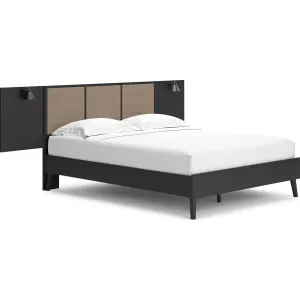 Charlang Queen Platform Bed - Two-tone
