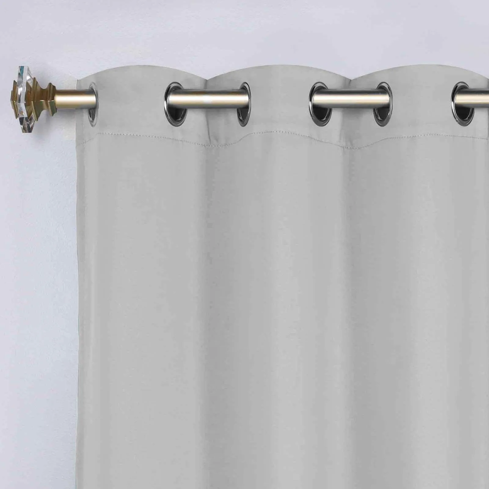 Classic Modern Solid Room Darkening Blackout Curtain Panels, Set of 2