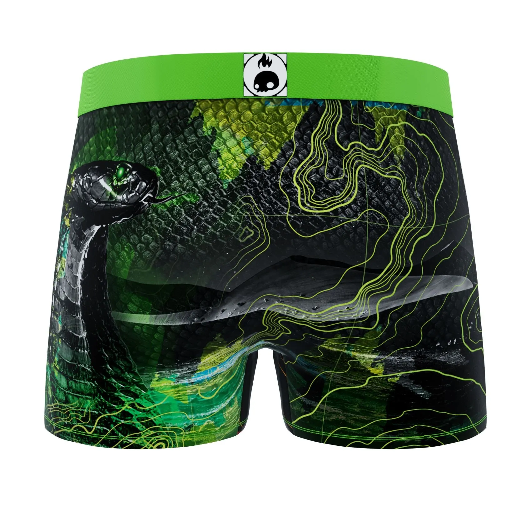 CRAZYBOXER Outdoor Snake Men's Boxer Briefs