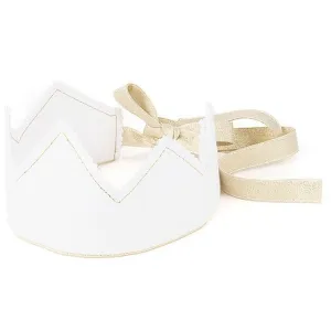 Crown PN White with Gold Ribbon