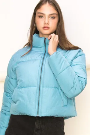 Dolphin Blue Trend Taker Puffer Jacket