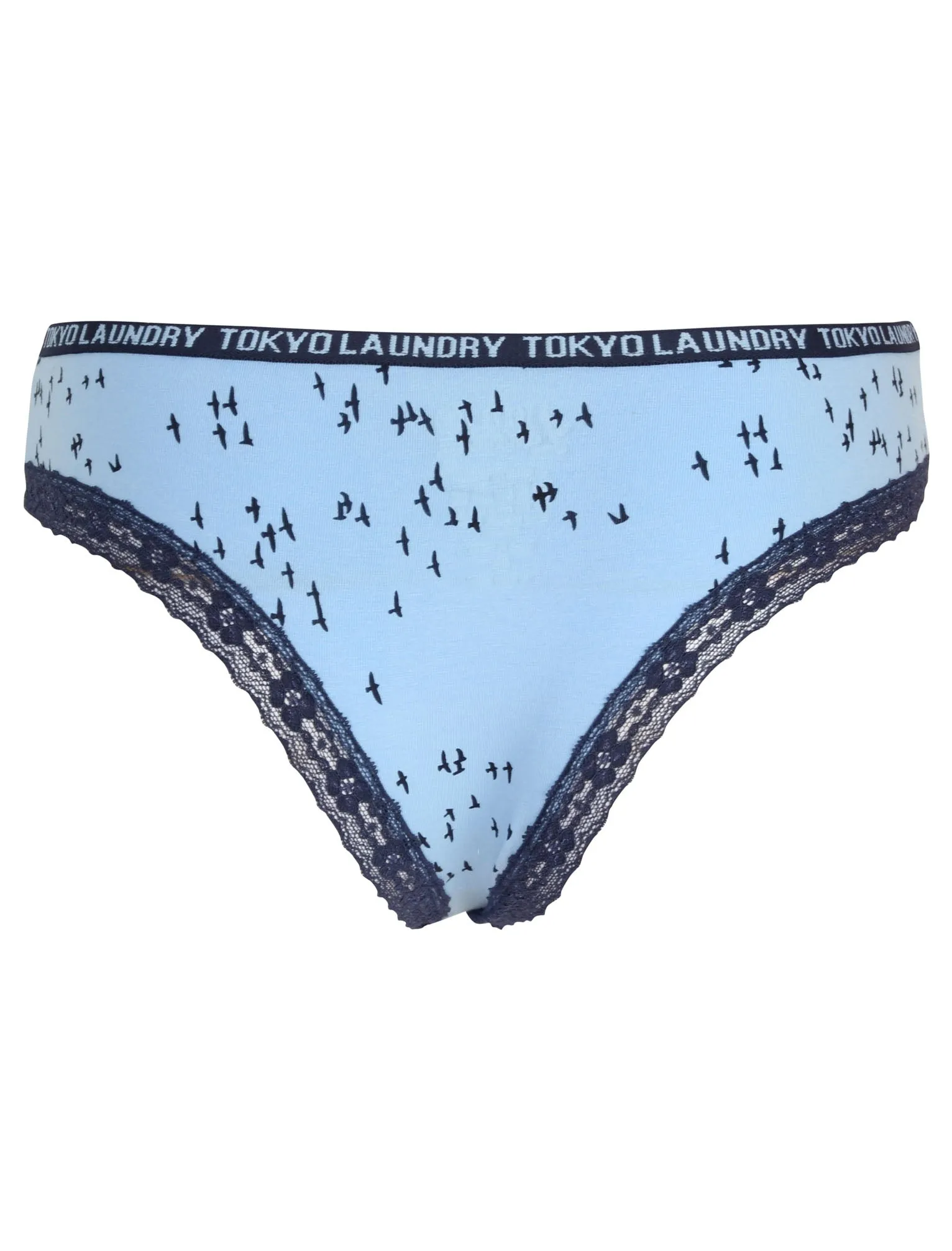 Dottie (3 Pack) Assorted Briefs in Placid Blue / Light Grey Marl - Tokyo Laundry