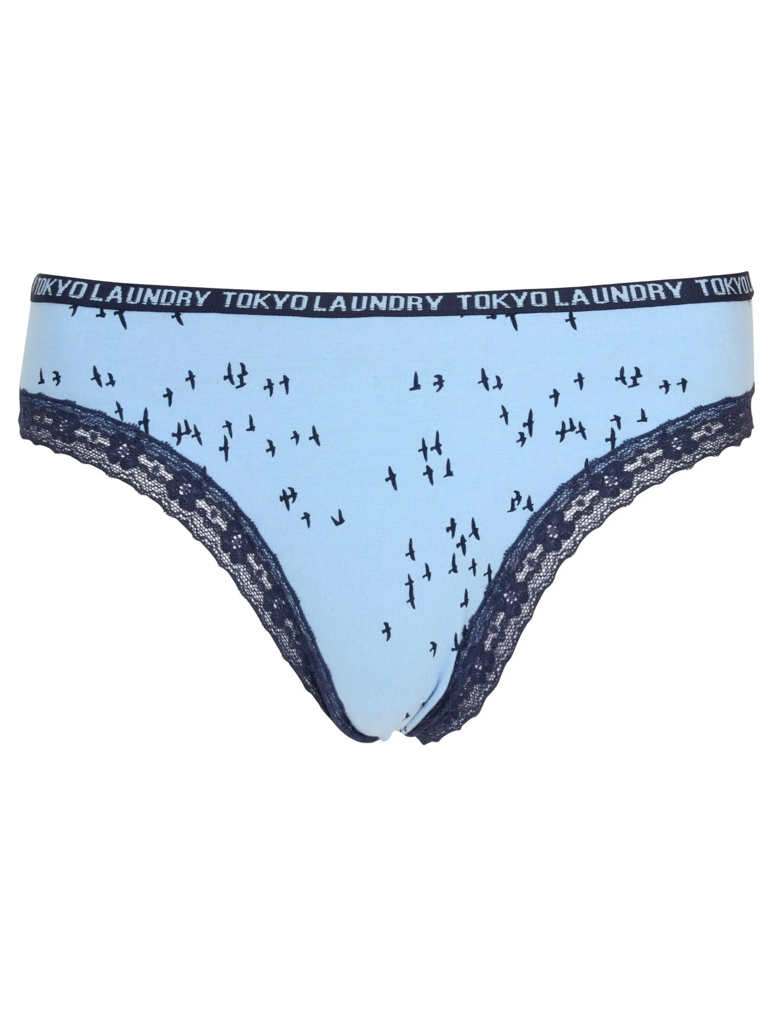 Dottie (3 Pack) Assorted Briefs in Placid Blue / Light Grey Marl - Tokyo Laundry