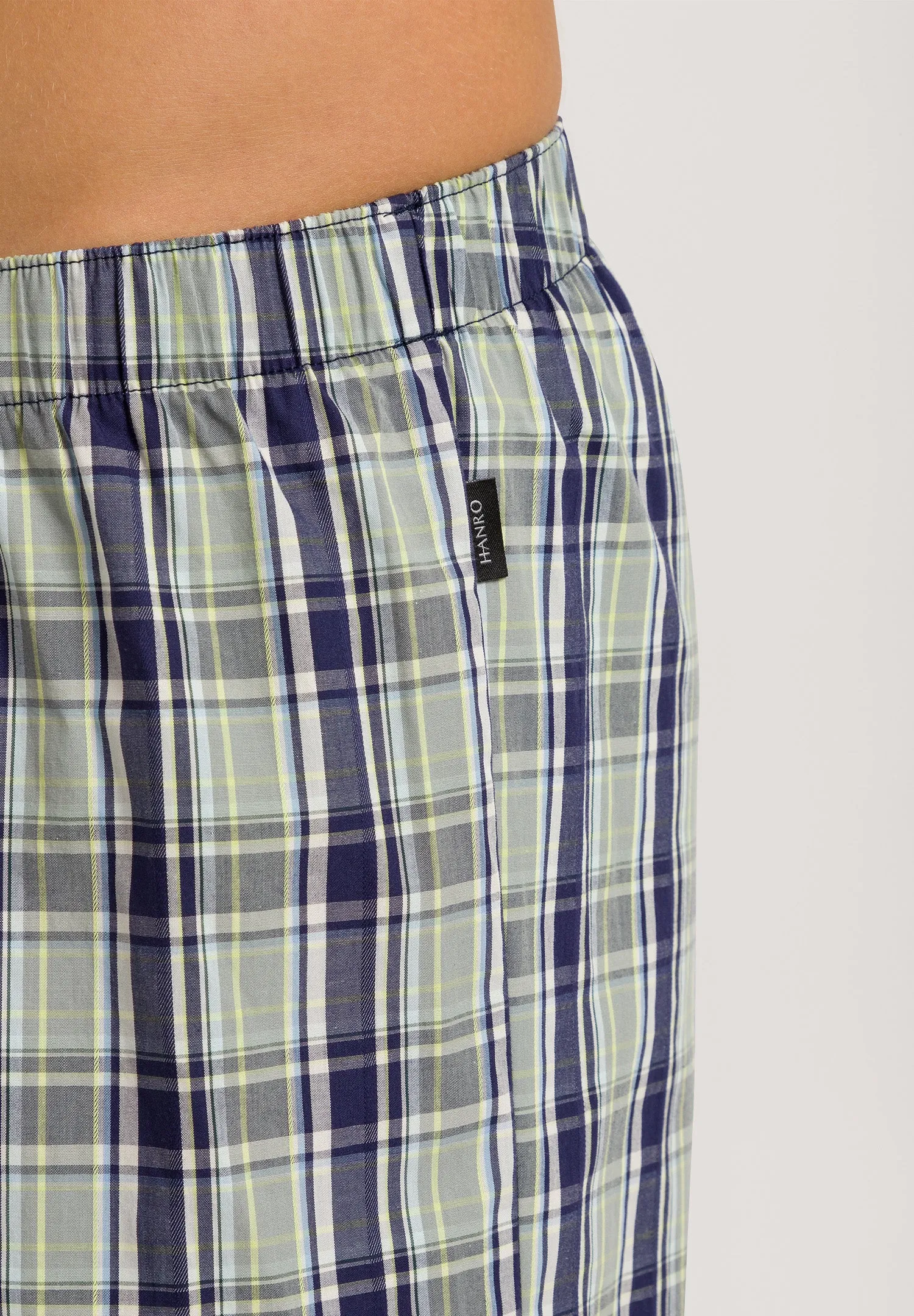 Fancy Woven Cotton Boxer  | Green Check 74013-2873