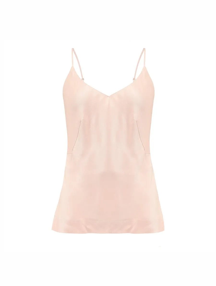 Fleur Du Jour Blush Silk Camisole