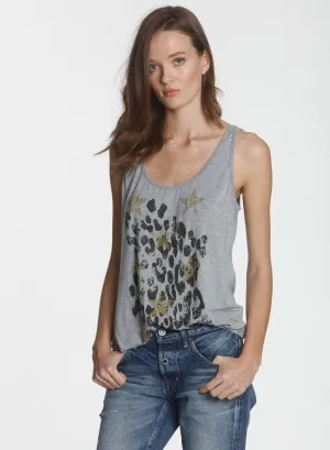 Graphic Ophelia Tank - Grey Safari