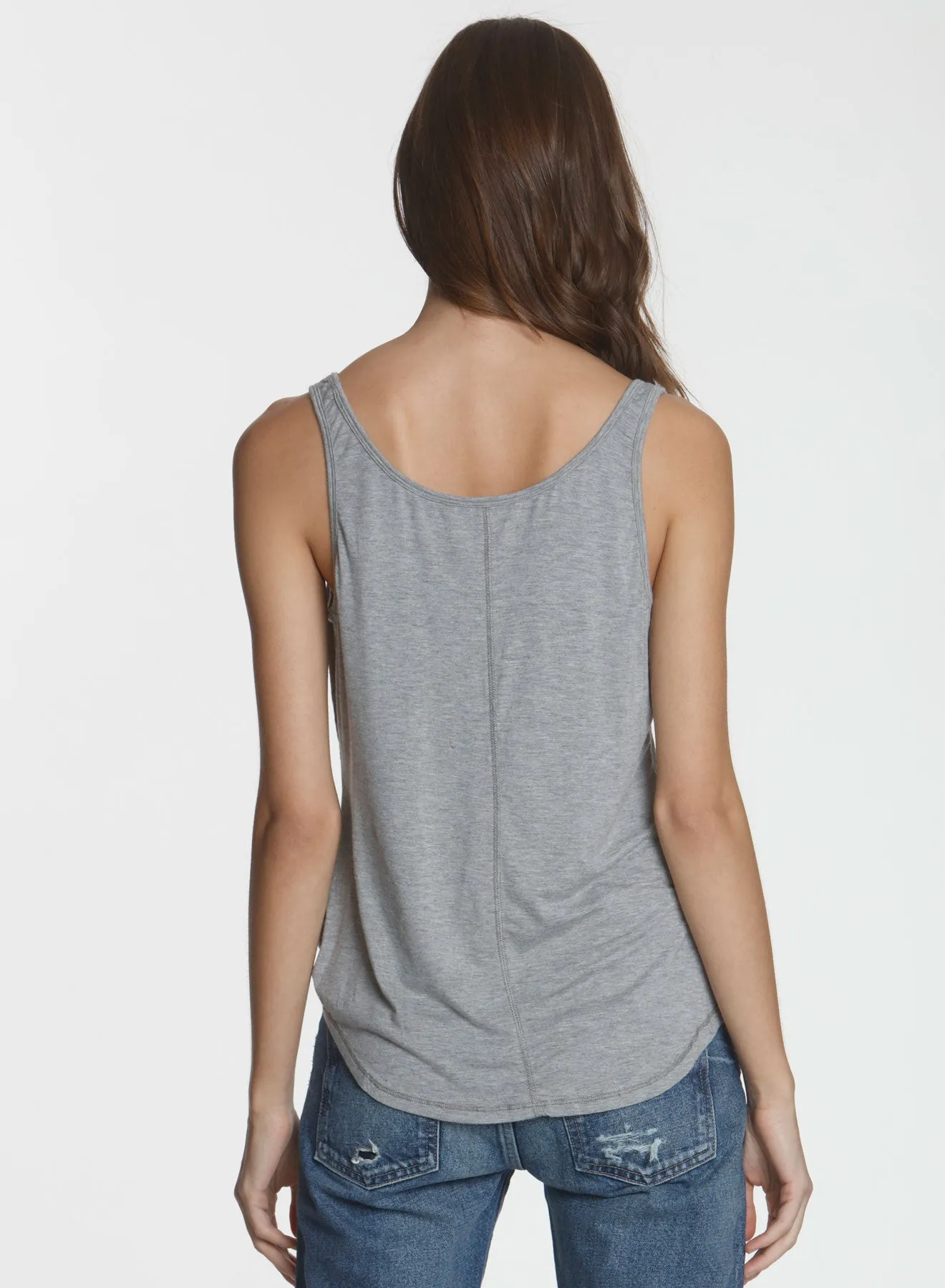 Graphic Ophelia Tank - Grey Safari