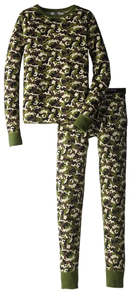 Hanes Boy's X-Temp Ultimate Thermal Underwear Preshrunk Sets Solid or Printed