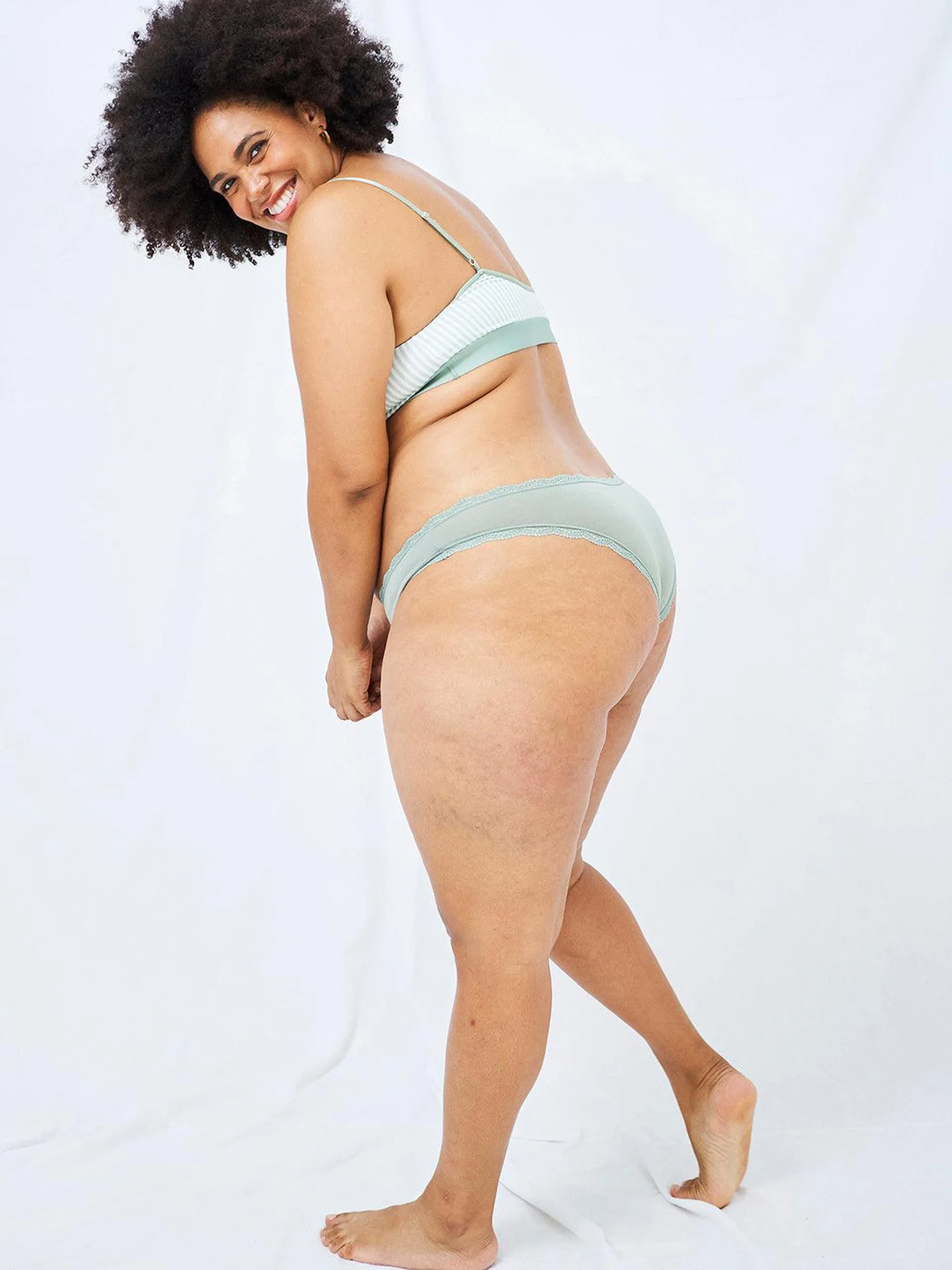 Khaki brazilian knicker
