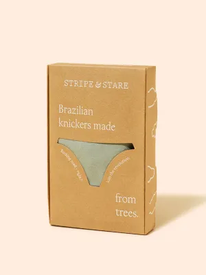 Khaki brazilian knicker