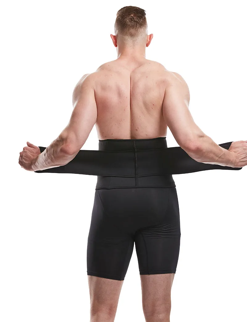 LANFEI Mens Thermo Neoprene Body Shaper Waist Trainer Belt Slimming Corset Waist Support Sweat Cinchers Underwear Modeling Strap