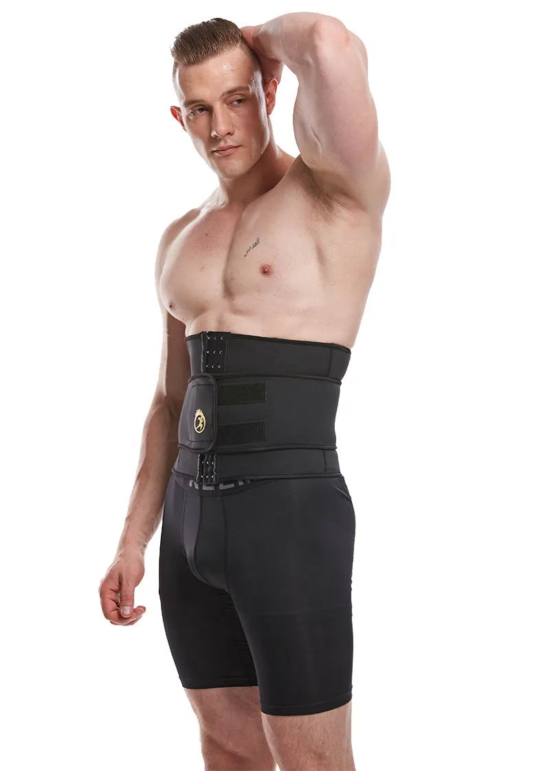 LANFEI Mens Thermo Neoprene Body Shaper Waist Trainer Belt Slimming Corset Waist Support Sweat Cinchers Underwear Modeling Strap