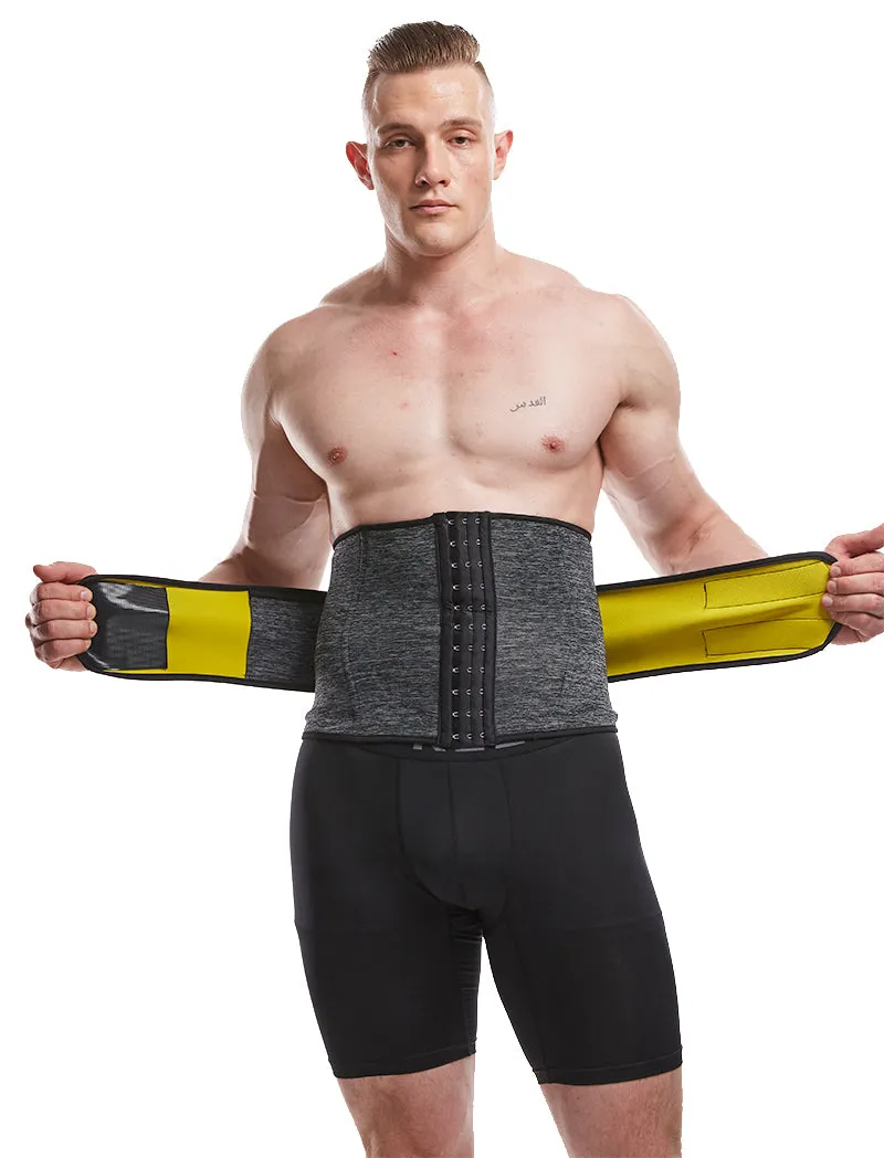 LANFEI Mens Thermo Neoprene Body Shaper Waist Trainer Belt Slimming Corset Waist Support Sweat Cinchers Underwear Modeling Strap