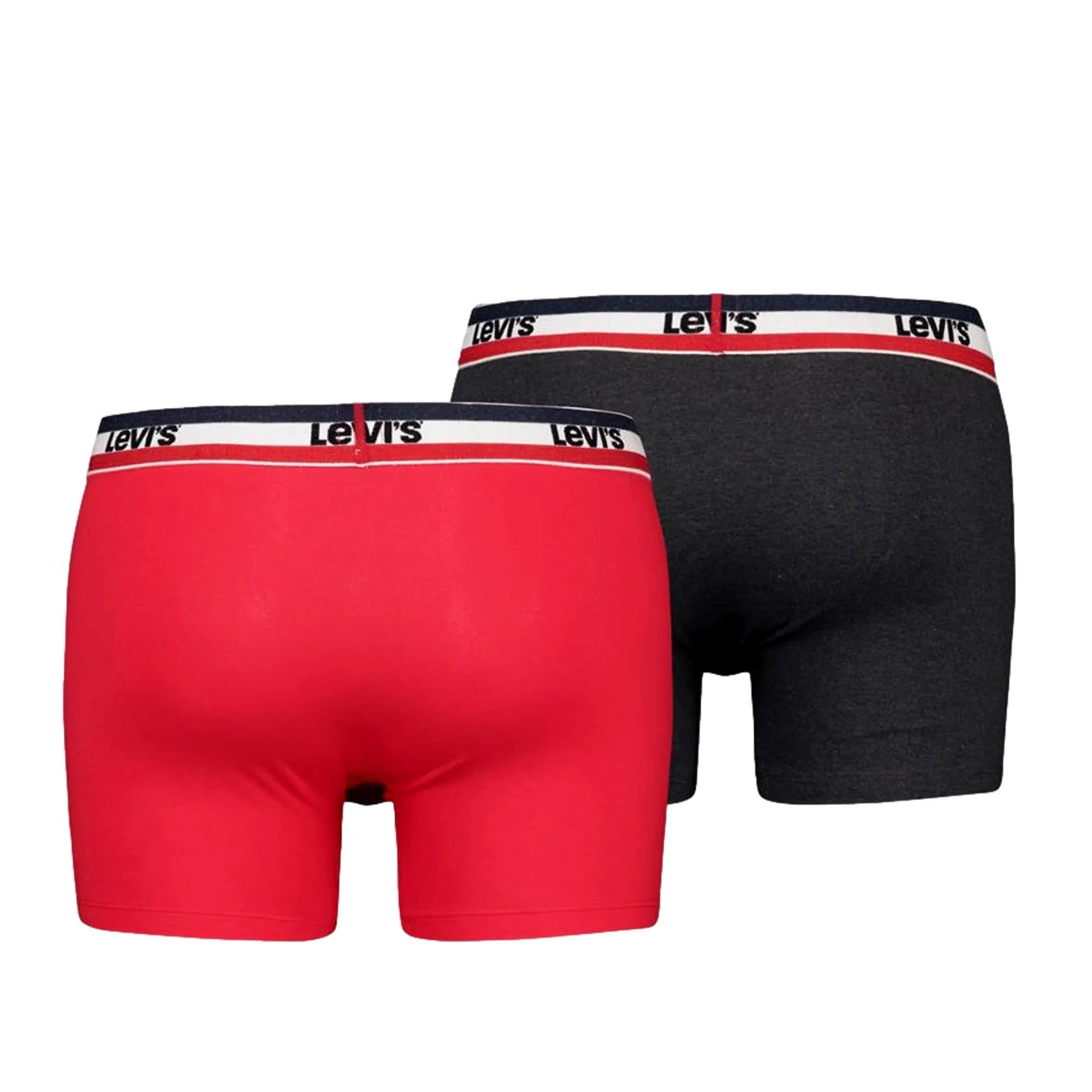 Levi's 2 Pack Sportswear Logo Boxer Brief - Red/Black