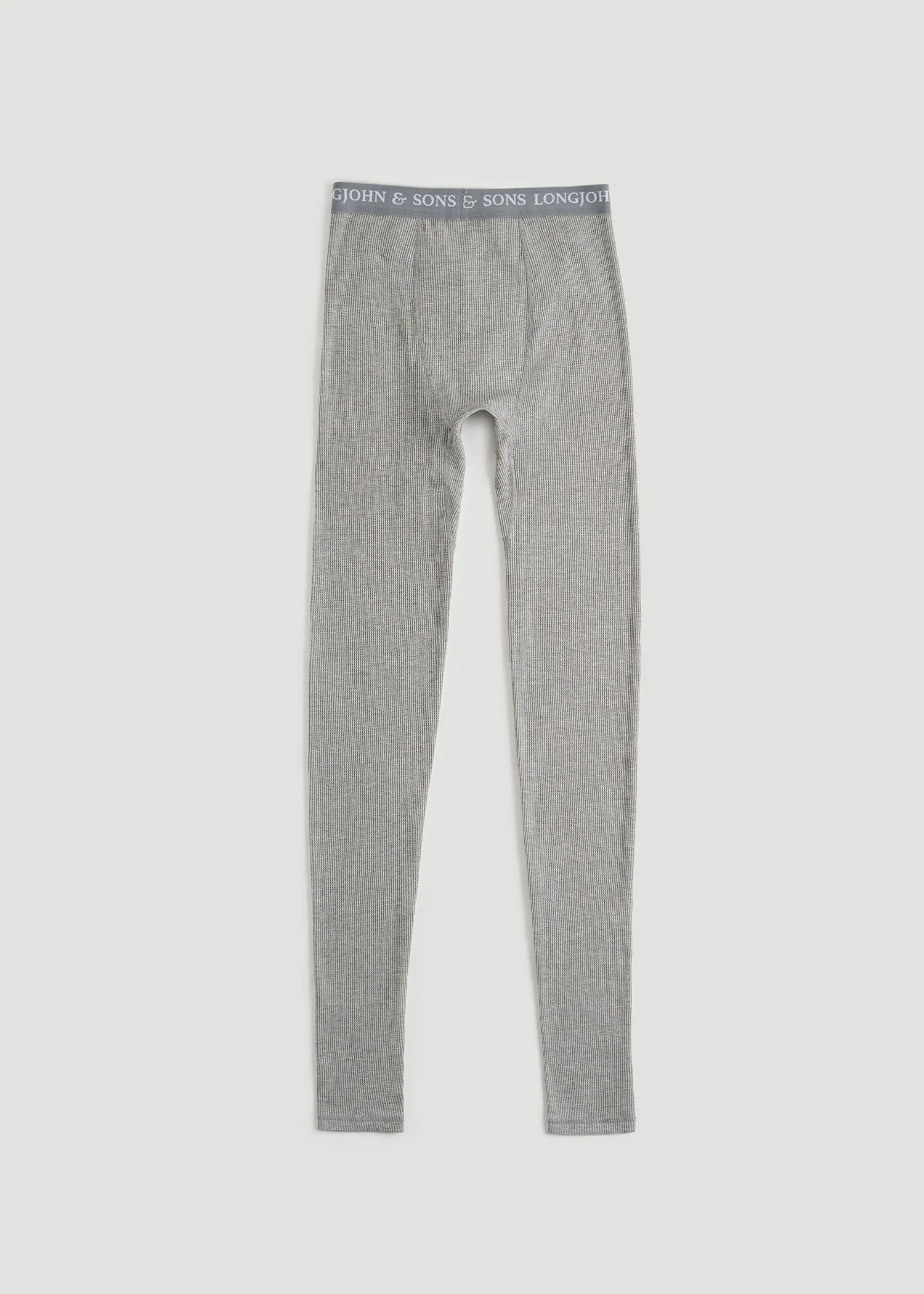 LJ&S Long Thermal Underwear in Grey Mix - Bottoms for Tall Men