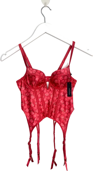 Lounge Underwear Red Kaia Intimates Lingerie Top UK XS