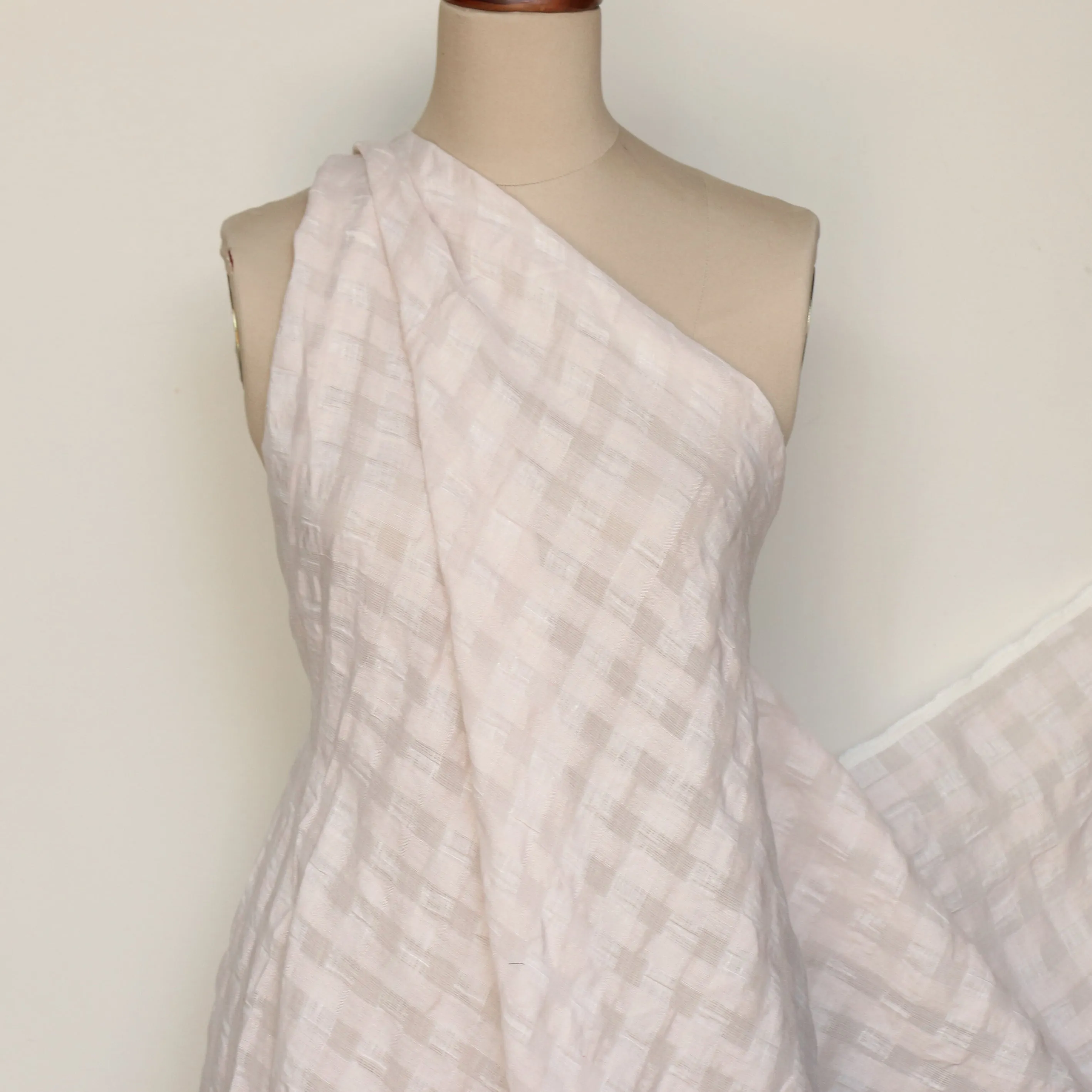 Lucia Check Shell Pink