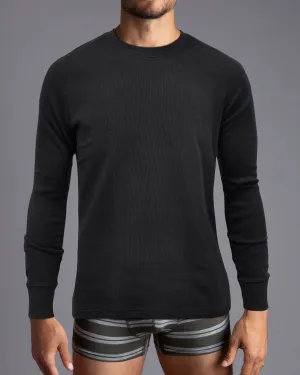 Men THERMA RIB Thermal Crewneck