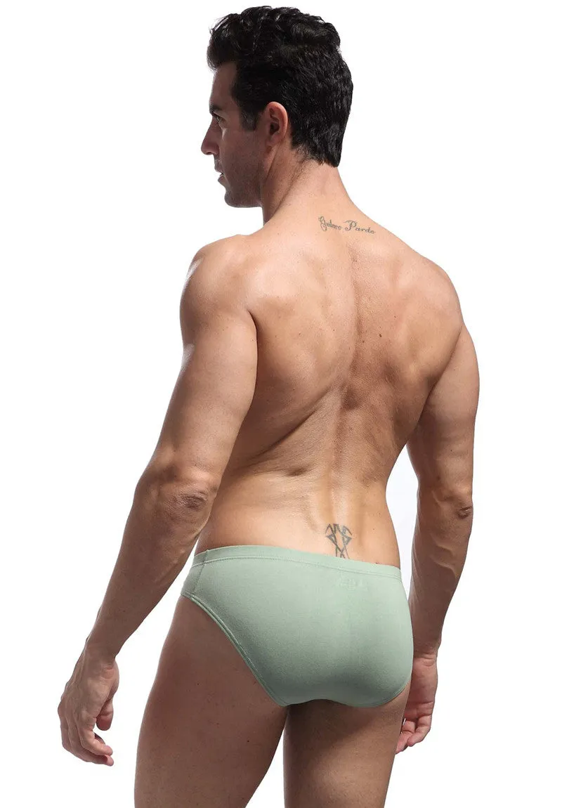 Men's Sexy ComfortableCotton Briefs With U Convex Big Penis Pouch