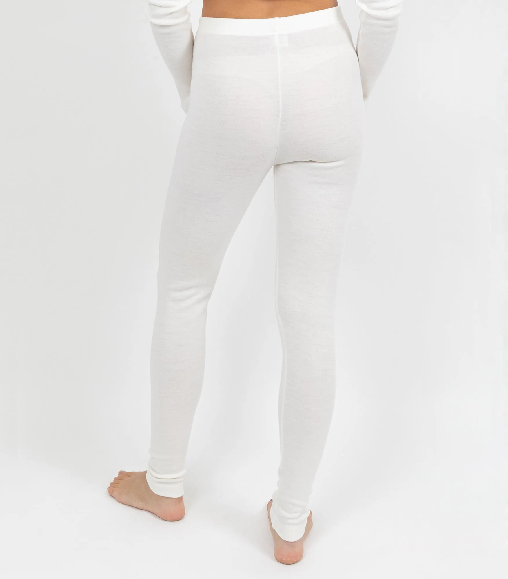Merino Wool 240gsm Legging - Ivory