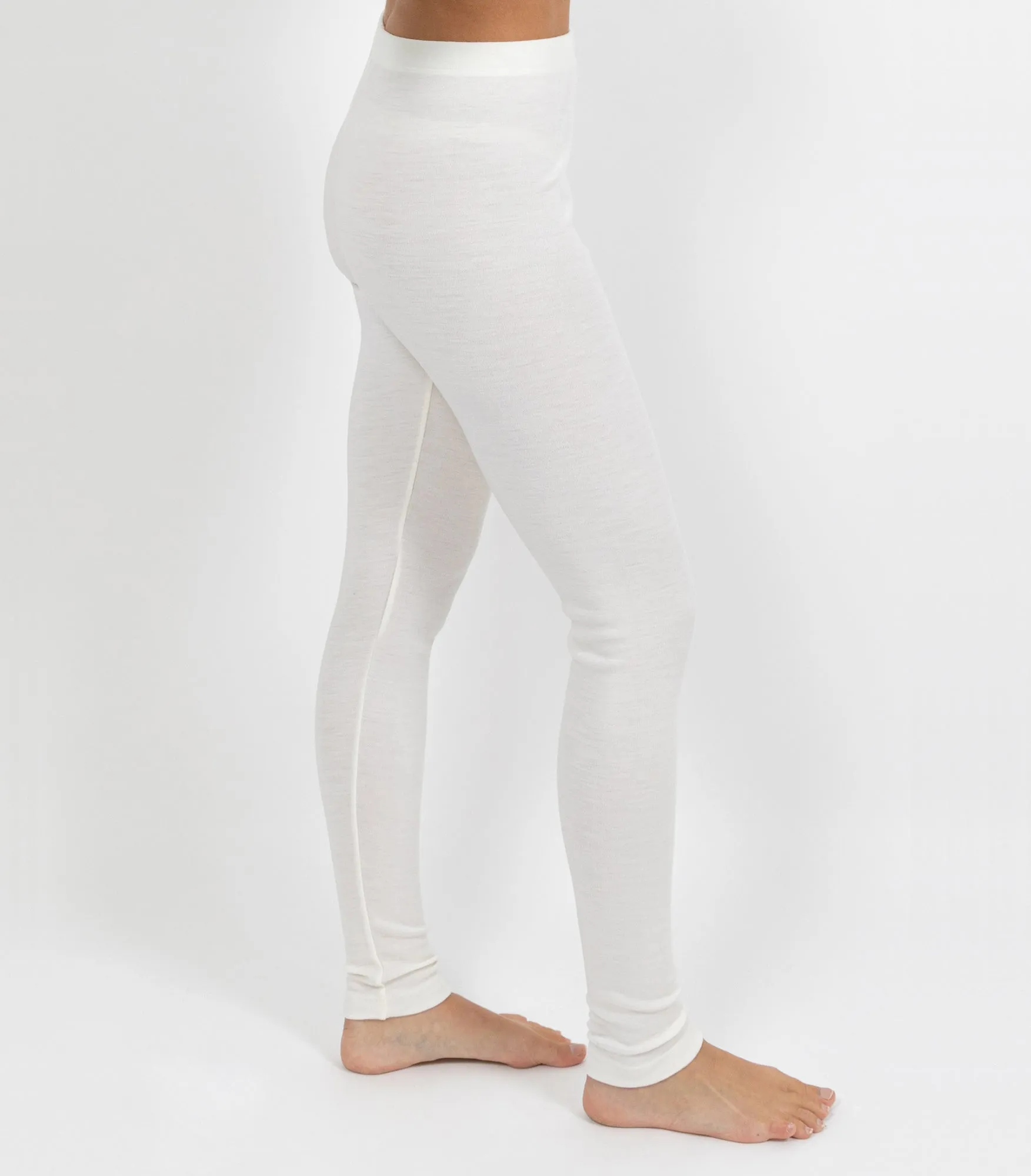Merino Wool 240gsm Legging - Ivory
