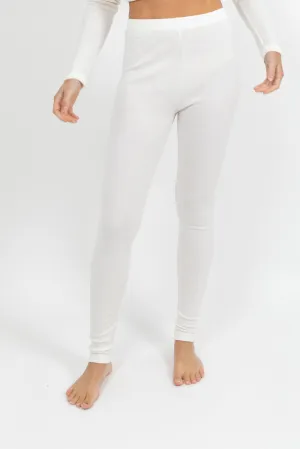 Merino Wool 240gsm Legging - Ivory