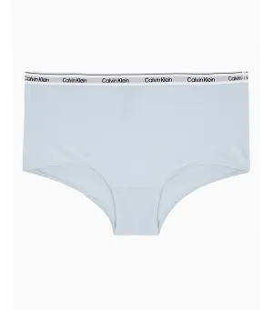 Modern Logo Boyshort Light Blue