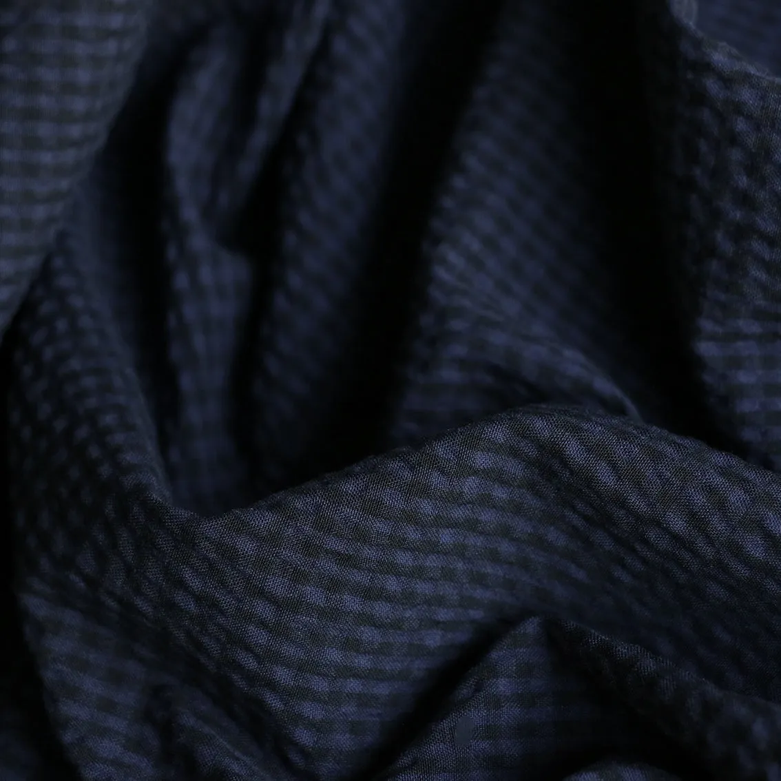 Navy/Black Vichy Seersucker