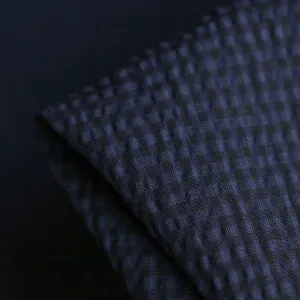 Navy/Black Vichy Seersucker