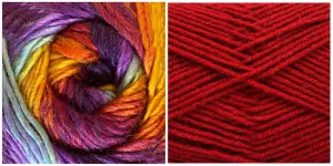 (NEW) DARK RED   EASY TO LOVE - Embossed Fascination Shawl KIT