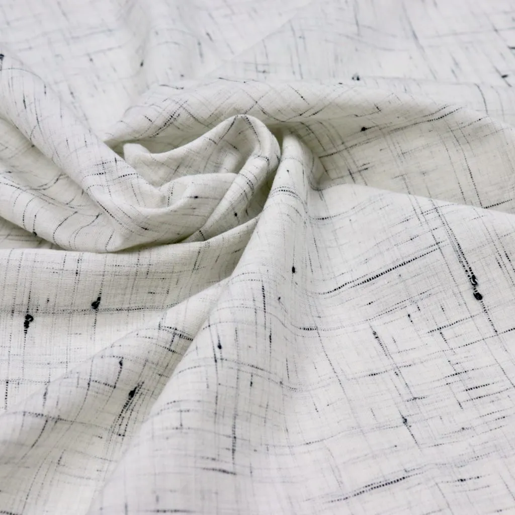 Pearl Grey Slub Handloom Cotton