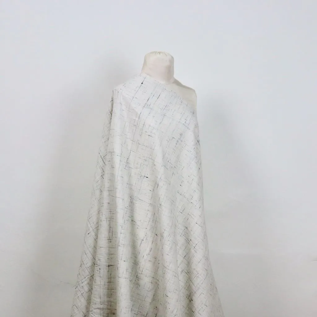 Pearl Grey Slub Handloom Cotton