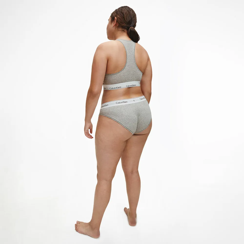 Plus Unlined Bralette Women's - Grey Heather