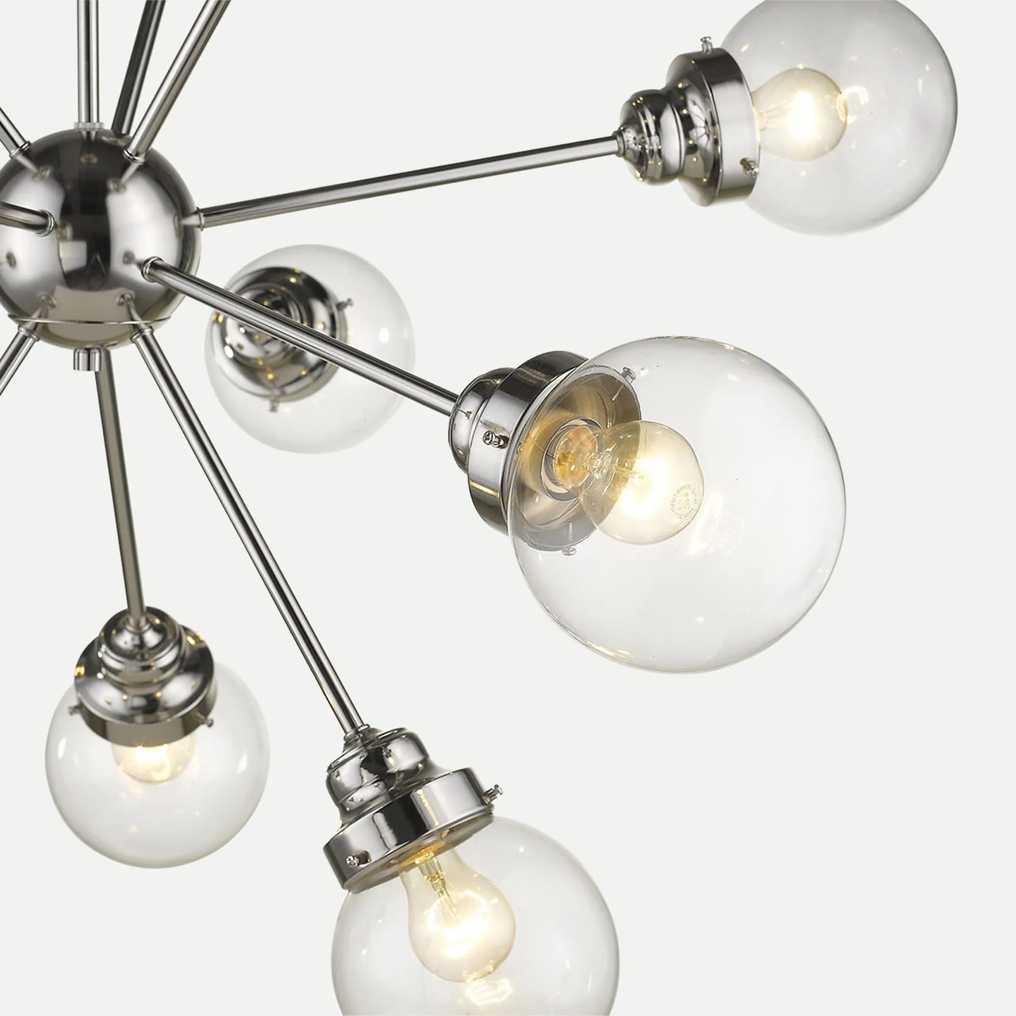 Portsmith 12-Light Polished Nickel Chandelier