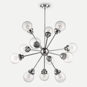 Portsmith 12-Light Polished Nickel Chandelier