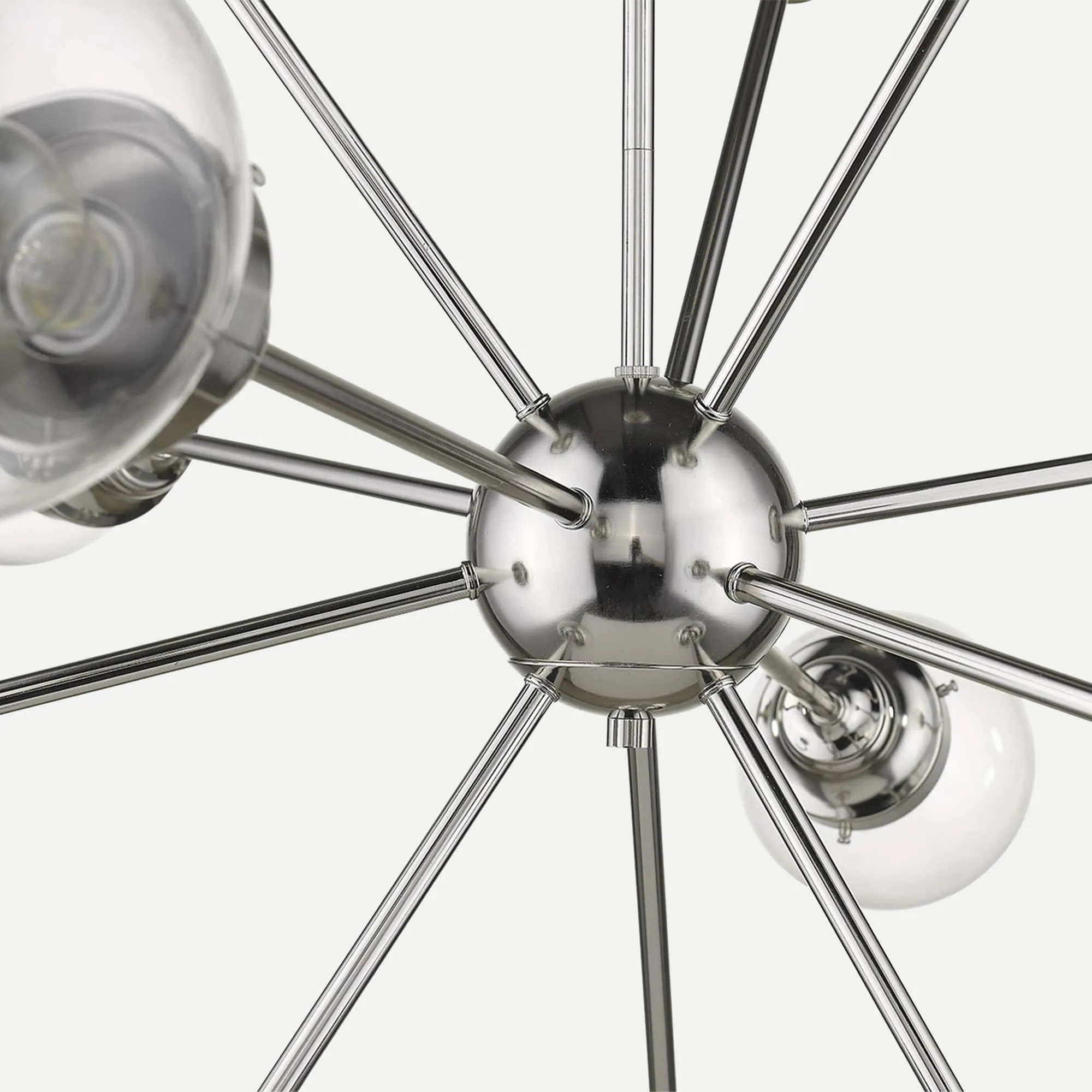 Portsmith 12-Light Polished Nickel Chandelier
